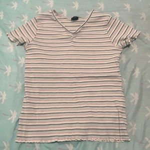 cute pastel striped shirt